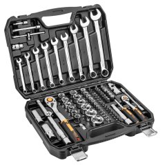 Steckschlüssel 1/2", 1/4", Satz 82 Stück 10-059