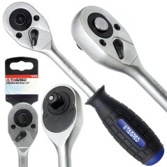 Ratschenschlüssel gebogen 1/2" 24 Zähne CrV TA232