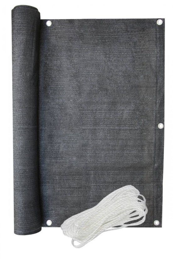 Erkély paraván 1x5m 90% Balcone Dark Grey