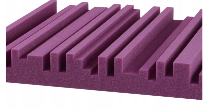 Akustický panel Equalizer 50x50cm, tloušťka 7cm, fialový