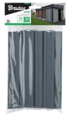 Belátásgátló szalag rögzítő klipsz 19 cm, grey, 20 db
