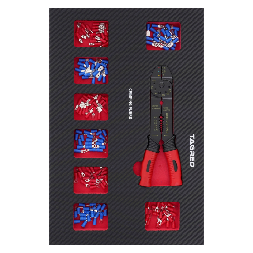 Einlage für Werkstattwagen PERFORMANCE, Presszange und Steckverbinder 161-el TA18519