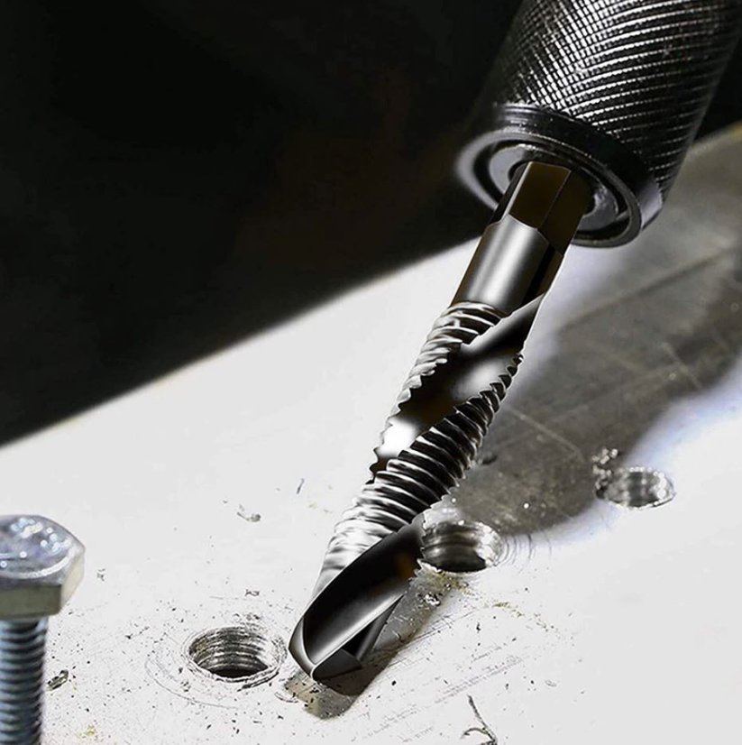 Menetes fúrószár készlet M3-M10 HSS 6db