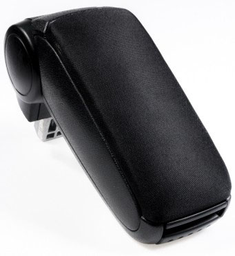 AUDI A4 (B6, B7) naslon za ruku, plastični adapter, crna, ekokoža s bijelim šavovima