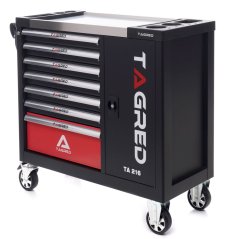 Cărucior de atelier cu 306 scule, chei cu clichet cu 72 dinți TA216