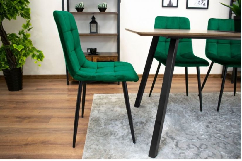 Bársony étkezőszék Smaragd Luxury