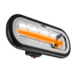 Isijavajući grijaći element 2000 W, IP65, nisko odsjajni grijaći element 90-032