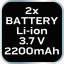 Akkumulátoros műhelylámpa 2x350 lm SMD 99-047