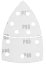 Brusni papir s čičkom, željezo 102 x 152 mm, P80, 5 kom, s 11 rupa 58T302