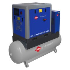 Šroubový kompresor APS 7.5 IVR Combi Dry X G2 10 barů 7.5 HP/5.5 kW 290 - 650 l/min 500 l 369958-IVR-G2