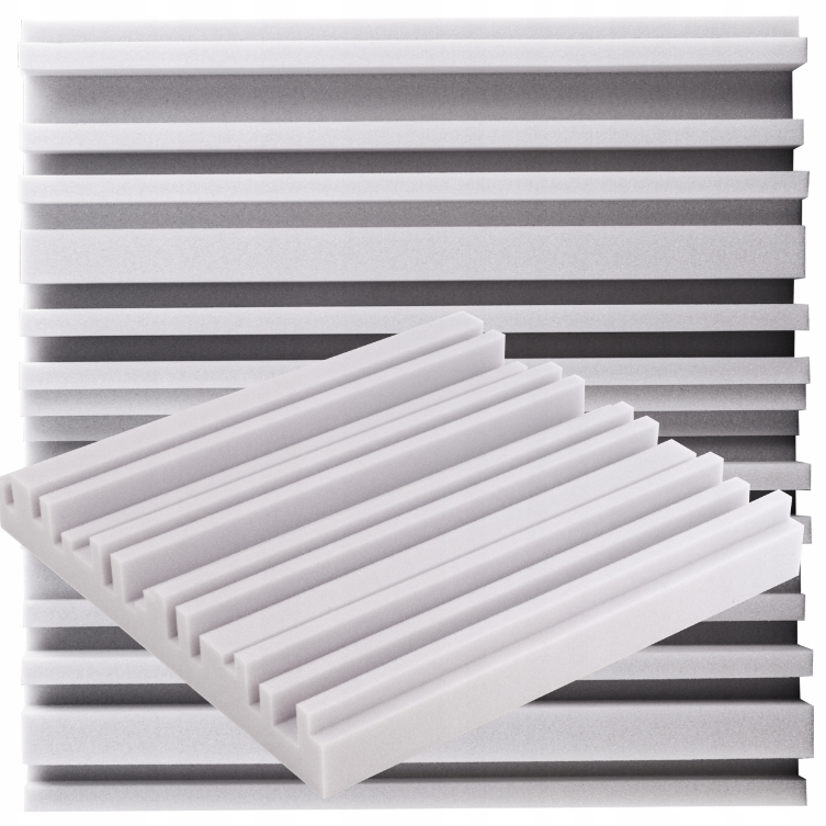 Akustický panel Equalizer 50x50cm, tloušťka 7cm, světle šedý