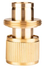 Stopcsatlakozó 3/4", sárgaréz 15-733