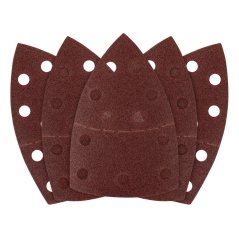Hârtie de șlefuit cu Velcro, fier 102 x 152 mm, P80, 5 buc, cu 11 găuri 58T302