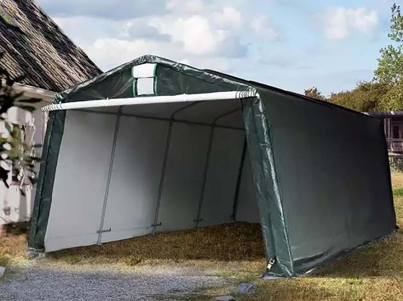 Autó garázs 3,3x4,7m Sötétzöld