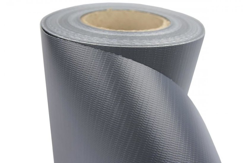 Zaunbeschattungsfolie 19cm x 35m Anthrazit 450g/m2 + Clips
