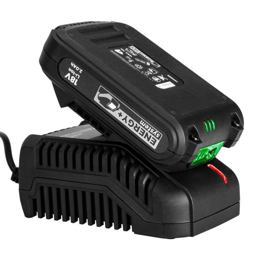 Aku bušilica/alat ​​Energy+ 18V, Li-Ion, uklonjiva stezna glava 10mm, 2 baterije 2Ah, punjenje, kofer 58G022-SET2
