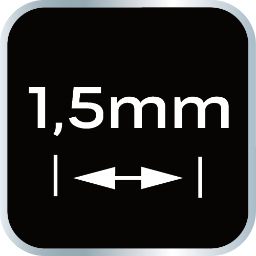 Abstandskreuze mit Kreis 1,5 mm, 100 St. 61-114