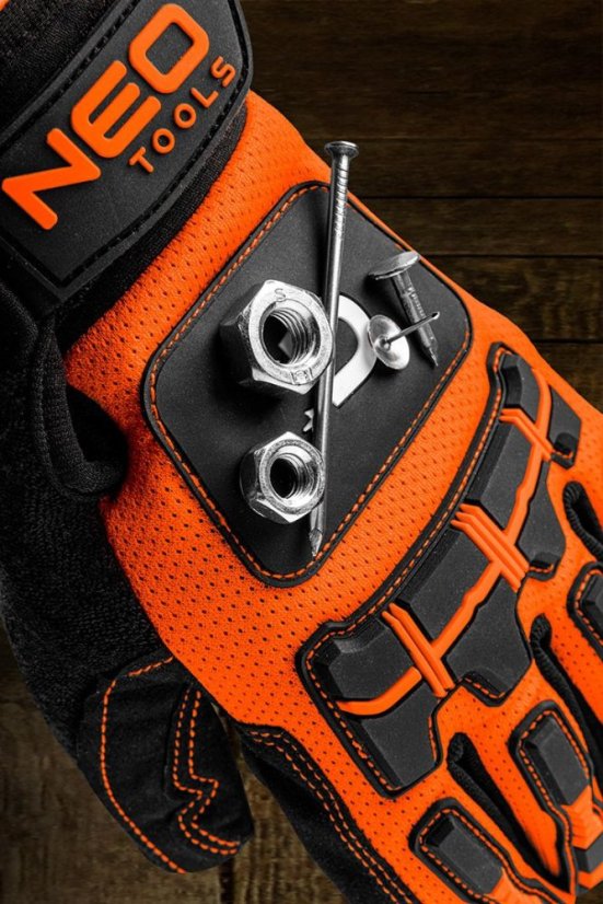 Arbeitshandschuhe mit Magnet, fingerlos, Größe. 10" GD013