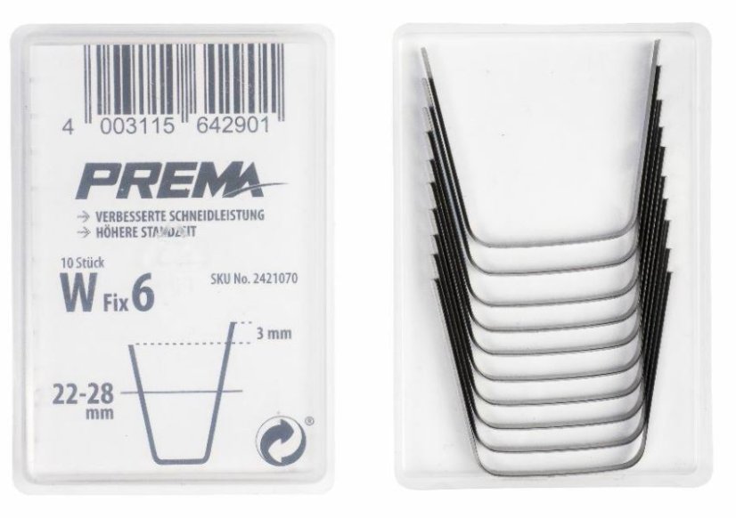 Nož za rezanje W Fix 6, za PREMA rezač uzoraka 22-28mm, 10KOM