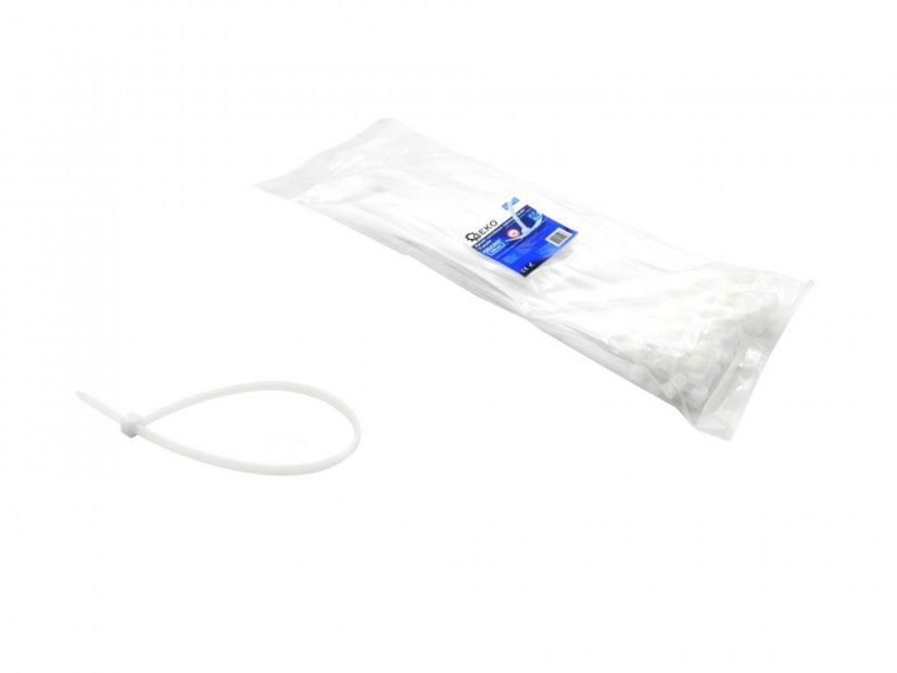Legături de cablu 250x3,6mm WHITE