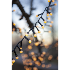 Svetelná reťaz 14m 700 LED guľôčky Teplá biela