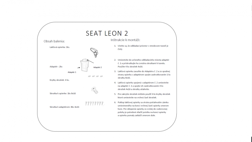 Sitz LEON 2 (1P) Armlehne, schwarz, Textilbezug