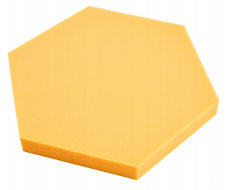 Akustický panel Hexagon 50x50cm, tloušťka 5cm, žlutý