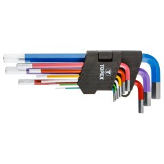 klíče šestihranné 9 ks barevné 35D966