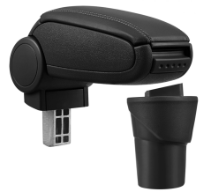 Naslon za ruku Nissan MICRA K13, Crna, eko koža