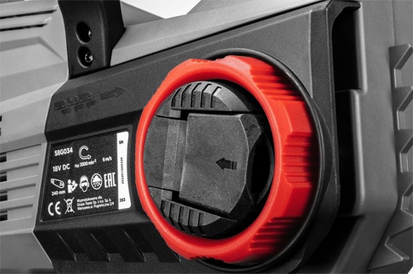 Akkus láncfűrész Energy+ 18V Li-Ion, 10" (250 mm), akkumulátor nélkül 58G034