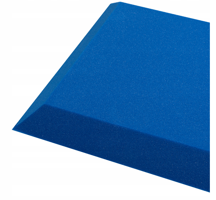 Akustický panel trapéz 50x50cm, tloušťka 5cm, modrý