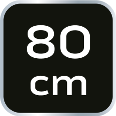 Aluminium-Wasserwaage mit Griff, 3 Wasserwaagen, Magnet, gefräste Messfläche, 80 cm 71-113