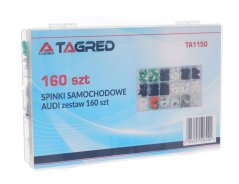 Spony, klipsy, kolíky do aut, upevňovací, náhrada za značku AUDI 160 ks TA1150