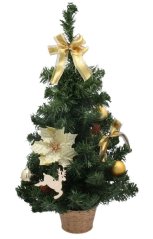 Božično drevesce Jelka za mizo 60cm Golden