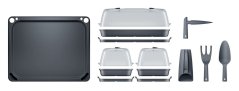Jardiniera cu unelte 57,6x46x19cm RESPANA Antracit