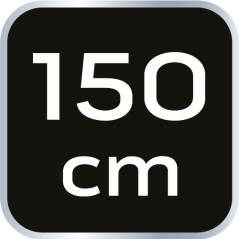 Aluminium-Wasserwaage, 2 Wasserwaagen, gefräste Bodenfläche, 150 cm 71-086