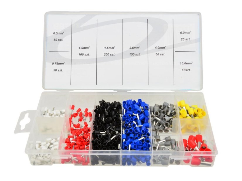 Réz kábel csatlakozó és kábelvég szett - 685 db