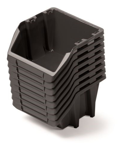 Műanyag dobozok 144x118x84mm Black 8 darab