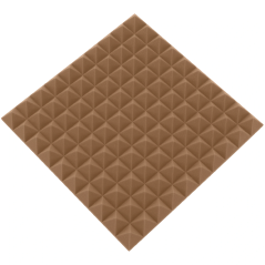 Akustična plošča - piramida 50x50x5cm rjava