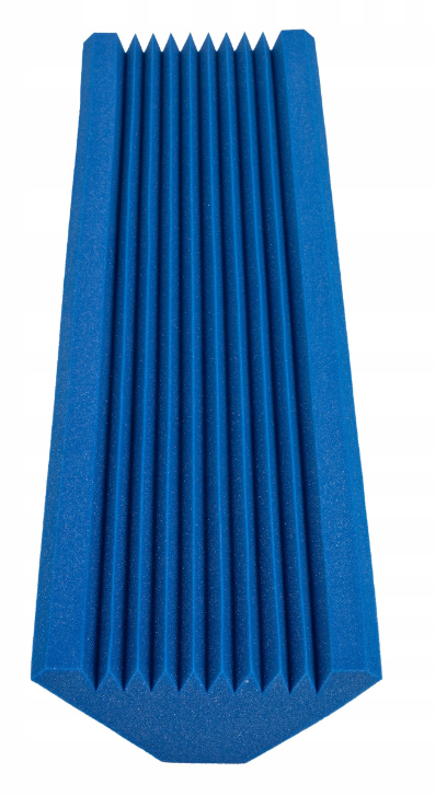 Basová akustická past, hranatá, 100x28cm, modrá