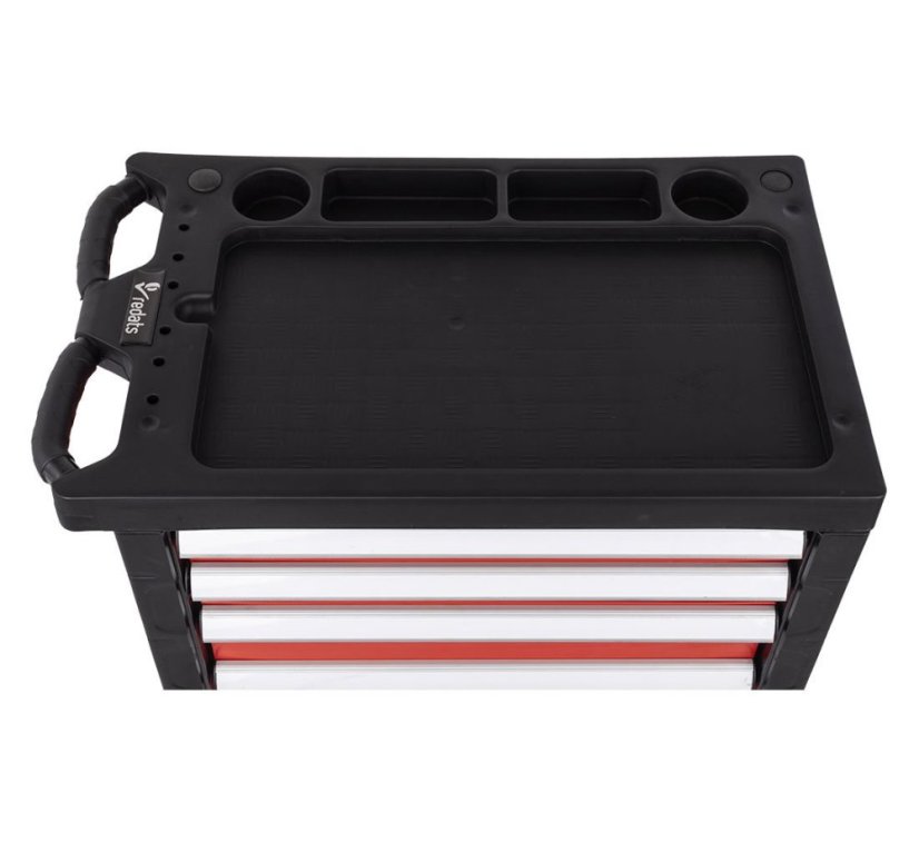 Profesionalni delavniški voziček omarica za orodje - 6 predalov Red/Black