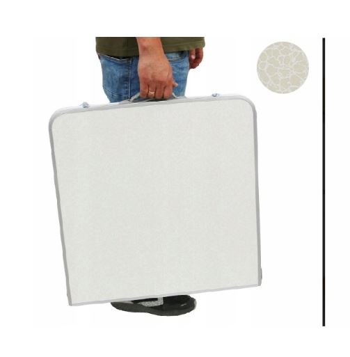 Masă de camping 120x60cm și 4 scaune White