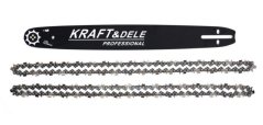 Șină de ghidare 18"/45cm + 2 lanțuri KD10153