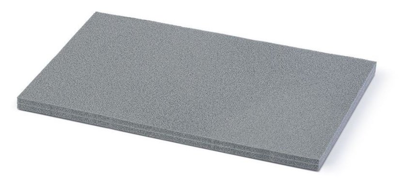 Schaumstoffpolsterung grau 47,5x28,5x2cm