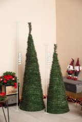 Brad de Crăciun conic 110cm green