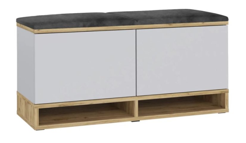 Cipőtartó ülőkével White/ Craft/ Grey