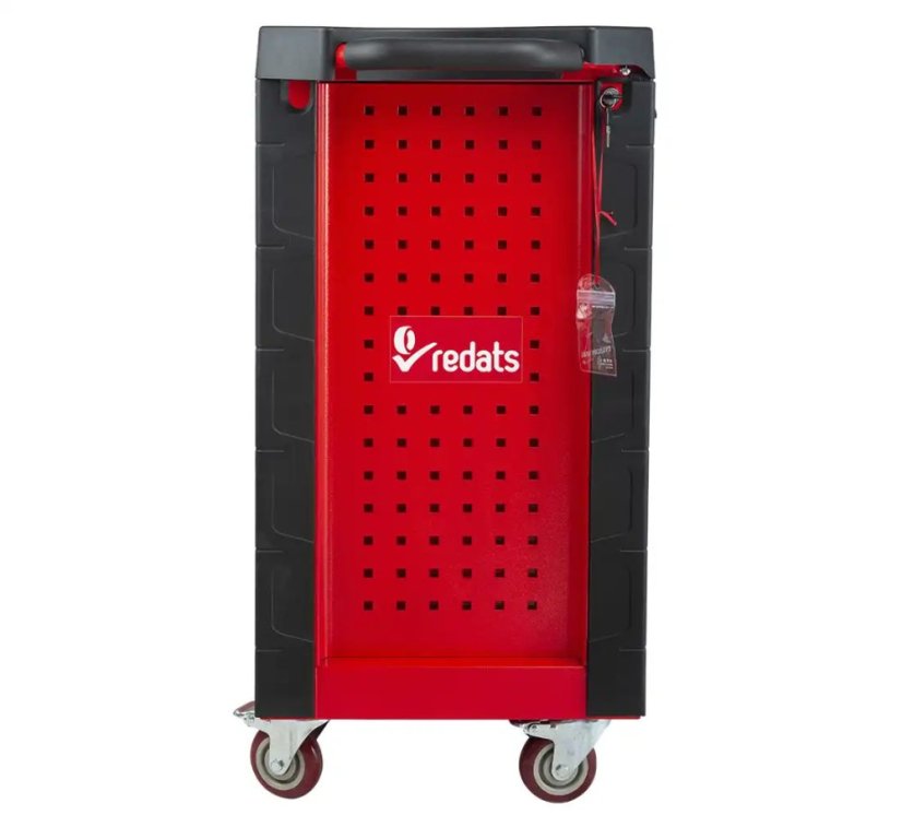 Profesionálny dielenský vozík/ skrinka s náradím 420ks - 7 šuflíkov Black/Red