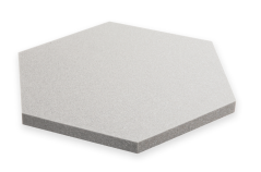 Akustický panel Hexagon 50x50cm, tloušťka 3cm, světle šedý