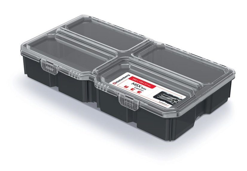 Organizer 28,5 x 15,8 x 5,7 cm MSX BOX crni