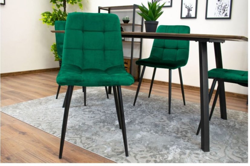 Bársony étkezőszék Smaragd Luxury